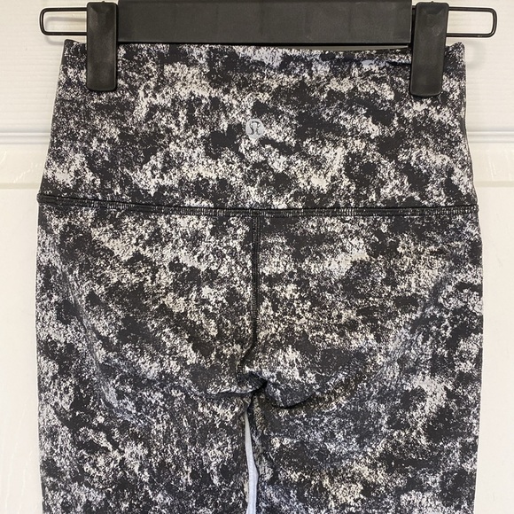 Misted Jacquard Graphite Grey Alpine White Lululemon Wunder Under High-rise 28” - Picture 6 of 9